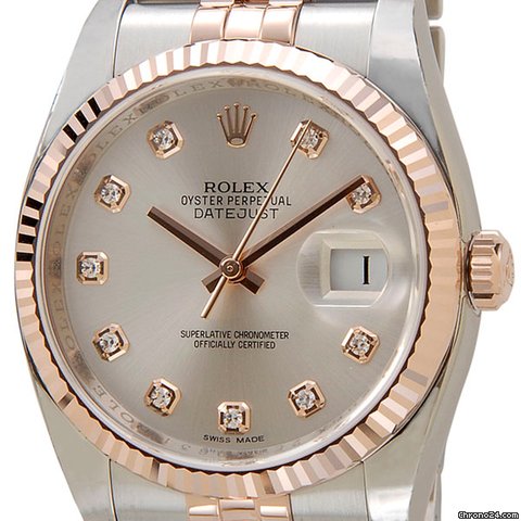 Rolex [NEW] DATEJUST Silver Diamond Dial 116231G (Retail:HK$94,700) | WORLDTIMER